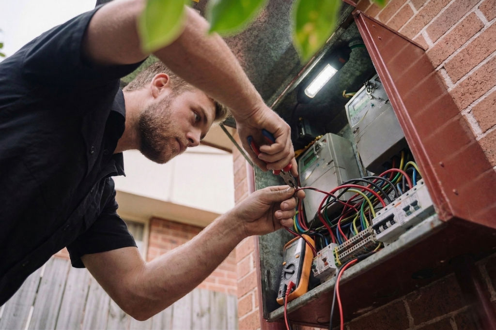 Lewisham electrician performing electrical work