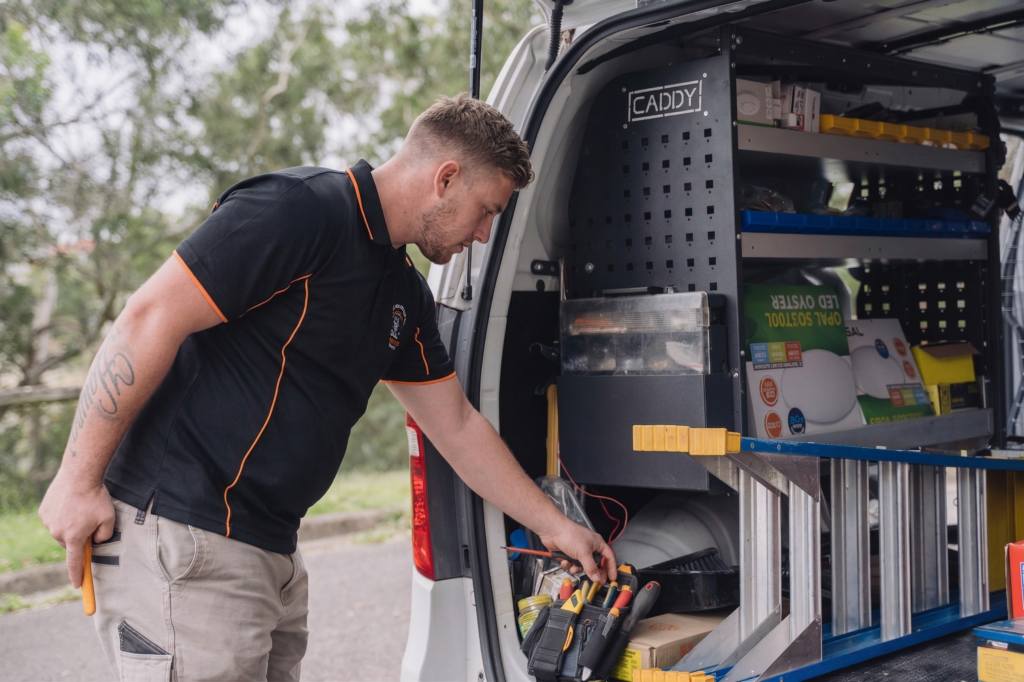 Licensed Lewisham electrician working on a residential job